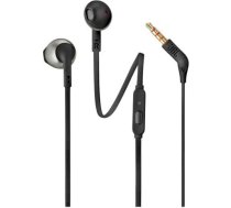 JBL Tune 205 Vadu Austiņas Black JBLT205BLKE