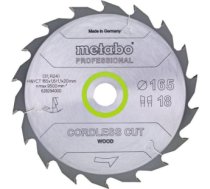 Griešanas disks kokam Metabo 628294000; 165x20 mm; Z18; 20° 628294000