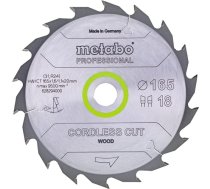 Griešanas disks kokam Metabo 628295000; DI; 165x20 mm; Z36; 15° 628295000