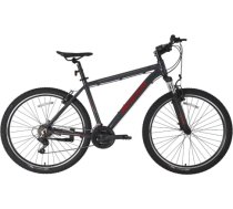 Kalnu velosipēds Bisan ATLAS V-25 pelēks/sarkans (M) ATLV4829-89052-25