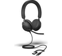 Jabra Evolve2 40 SE (black, MS version, stereo, USB-A and USB-C) 24189-999-799
