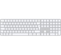 Magic Keyboard with Touch ID and numeric keypad (silver/white, DE layout, for Mac models with Apple chip) MXK73D/A