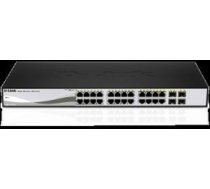D-link DGS-1210-20, Gigabit Smart Switch with 16 10/100/1000Base-T ports and 4 Gigabit MiniGBIC (SFP) ports, 802.3x Flow Control, 802.3ad Link Aggregation, 802.1Q VLAN, 802.1p Priority Queues, Port mirroring,, Jumbo Frame support, 802.1D STP, ACL, LLDP, DGS-1210-20