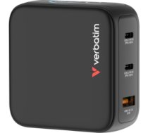 Lādētājs Verbatim Mini GaN Charger 100W 3-Port with Display 30239V