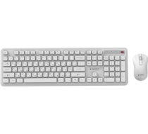 Klaviatūra un pele Gembird Desktop set Slim Pro Business wireless RU White KBS-WPS-01-W-CYRL