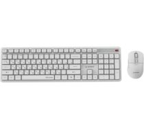 Klaviatūra un pele Gembird Desktop set Silent key Pro Business wireless RU White KBS-WMS-01-W-CYRL
