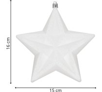 Ziemassvētku rotājums zvaigzne, Springos CA1382, 15 cm CA1382