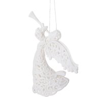 Ziemassvētku rotājums balts eņģelītis eglītei Springos CA0049 16,5 cm CA0049