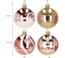 Ziemassvētku eglīšu rotājums Springos CA0867 6cm 24gab CA0867