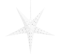 Springos 3D Ziemassvētku papīra zvaigzne 25 cm Ziemassvētku eglītes rotājums balts CA1015
