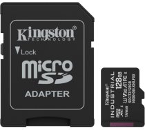 Kingston Industrial microSDHC 128GB Class 10 A1 pSLC + SD Adapter SDCIT2/128GB