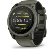 Garmin tactix 8 AMOLED viedpulkstenis, 51 mm, Cerakote, Applied Ballistics Ultralight kalkulators, olīvzaļā krāsā 010-04553-11