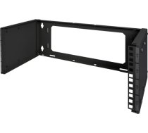 Digitus patch holder for wall mounting, 483mm (19") (black, 4 U, depth adjustable 250mm - 430mm) DN-19 PB-4U-SW