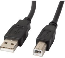 Lanberg CA-USBA-11CC-0010-BK USB cable 1 m 2.0 USB B Black CA-USBA-11CC-0010-BK