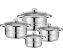 4 katlu komplekts: 14/16/18/22 cm – 1,2/1,8/2,5/4,5 l, 47009, 44 x 25,5 x 15,5, GALICJA 47009