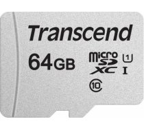 Memory card Transcend microSDXC USD300S 64GB CL10 UHS-I U3 Up to 95MB/S TS64GUSD300S-A