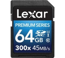 Lexar 64GB SDXC 300X Premium II C10 U1 Atmiņas karte (IR VEIKALĀ) 104059