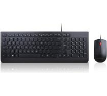 Lenovo Essential Keyboard and Mouse Combo 4X30L79922 Wired, USB, Keyboard layout US with EURO symbol, Mouse included, Numeric keypad, Black, USB, No, Wireless connection No, ENG 4X30L79922