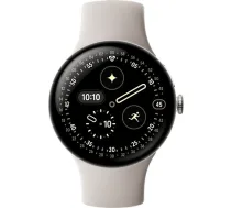 Viedpulkstenis Google Pixel Watch 4 45 mm alumīnijs sudraba — GPS, korpuss 45 mm GA09308-EU