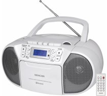 SENCOR SPT3907W Boombox CD, MP3, USB + kasetes Mūzikas atskaņotājs SPT 3907 W