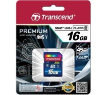 Transcend memory card SDHC 16GB Class10 UHS-I TS16GSDU1