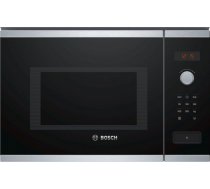 Bosch BFL553MS0 Serie 4 25L 900W Melna mikroviļņu krāsns, iebūvējama BFL553MS0