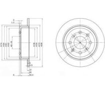 Delphi Bremžu disks BG2538 BG2538