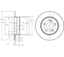 Delphi Bremžu disks BG3326 BG3326