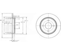 Delphi Bremžu disks BG3054 BG3054