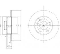 Delphi Bremžu disks BG3034 BG3034