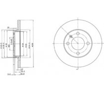 Delphi Bremžu disks BG2116 BG2116