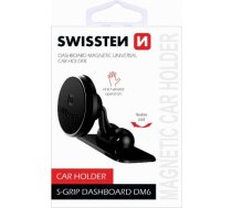 Swissten S-Grip DM6 Universāls Auto Stiprinājums Panelim Ar Magnētu Melns S-GRIP DM6
