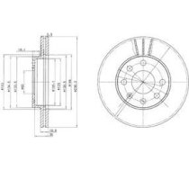 Delphi Bremžu disks BG2278 BG2278