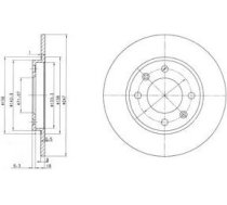 Delphi Bremžu disks BG2800 BG2800