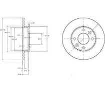 Delphi Bremžu disks BG2217 BG2217