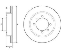 Delphi Bremžu disks BG3203 BG3203