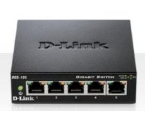 D-Link 5-port 10/100/1000 Gigabit Metal Housing Desktop Switch DGS-105/E