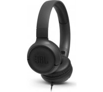 JBL Tune T500 Black on-ear austiņas ar mikrofonu, melnas JBLT500BLK