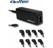 Qoltec 51527 Universāls 45W (Max 2.37A) AC Automātisks Portatīvā datora lādētājs ar 8 konektoriem 51527