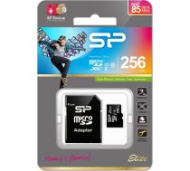 Silicon Power memory card microSDXC 256GB Elite UHS-I Class 10 + adapter SP256GBSTXBU1V10SP