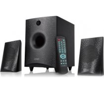 Fenda Datora skaļruņu komplekts ar Bluetooth F&D F210X 2.1 USB/SD FM, digital, LED display, Wooden, Black F210X