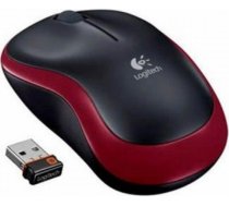 Logitech M185 Compact Wireless Mouse Red Optical pele 910-002237