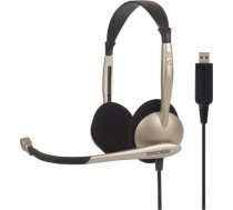 Koss austiņas CS100USB Headband/On-Ear, USB, Microphone, Gold, Noice canceling, CS100USB