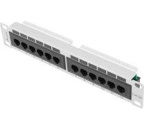 Lanberg Patch Panel 10'', 12 port 1U, cat.5e, gray PPU5-9012-S