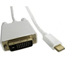 Qoltec DisplayPort Alternate mode | USB 3.1 type C male | DVI male | 4Kx2K | 2m 50417