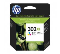 HP NO 302XL High Yield Tri-color Original Ink Cartridge (330 pages) F6U67AE#UUS