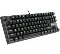 Natec Keyboard GENESIS THOR 300 TKL GAMING Green Backlight USB, US layout NKG-0945