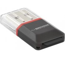 ESPERANZA EA134K - MicroSD Card Reader | Black| USB 2.0 | (MicroSD Pen Drive) EA134K