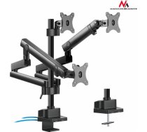 Maclean MC-811 Desk holder 3 LED monitors with 2xUSB3.0 17-27''3x7kg vesa 100x10 MC-811