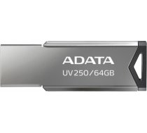 A-data Adata USB 2.0 Flash Drive UV250 64GB BLACK AUV250-64G-RBK